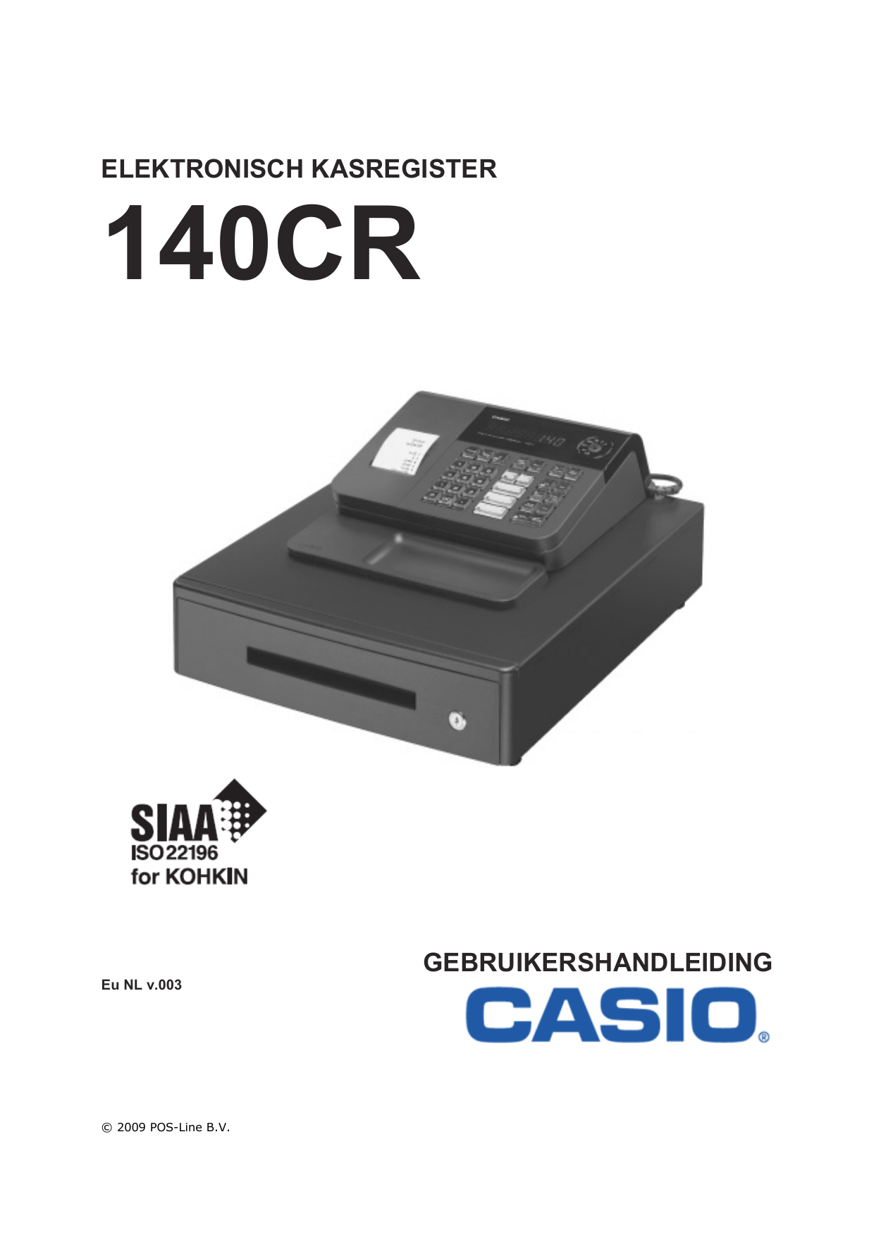 Casio 140CR Handleiding | Manualzz