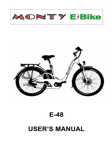Monty E-Bike E-48 User`s manual | Manualzz