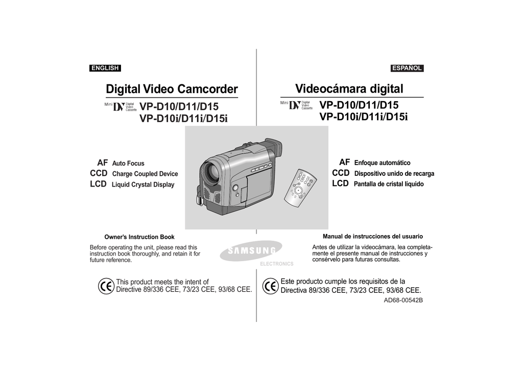 VP-D11i Battery Pack and LCD USB Travel Charger for Samsung VP-D10i VP-D15i Digital Video Camcorder