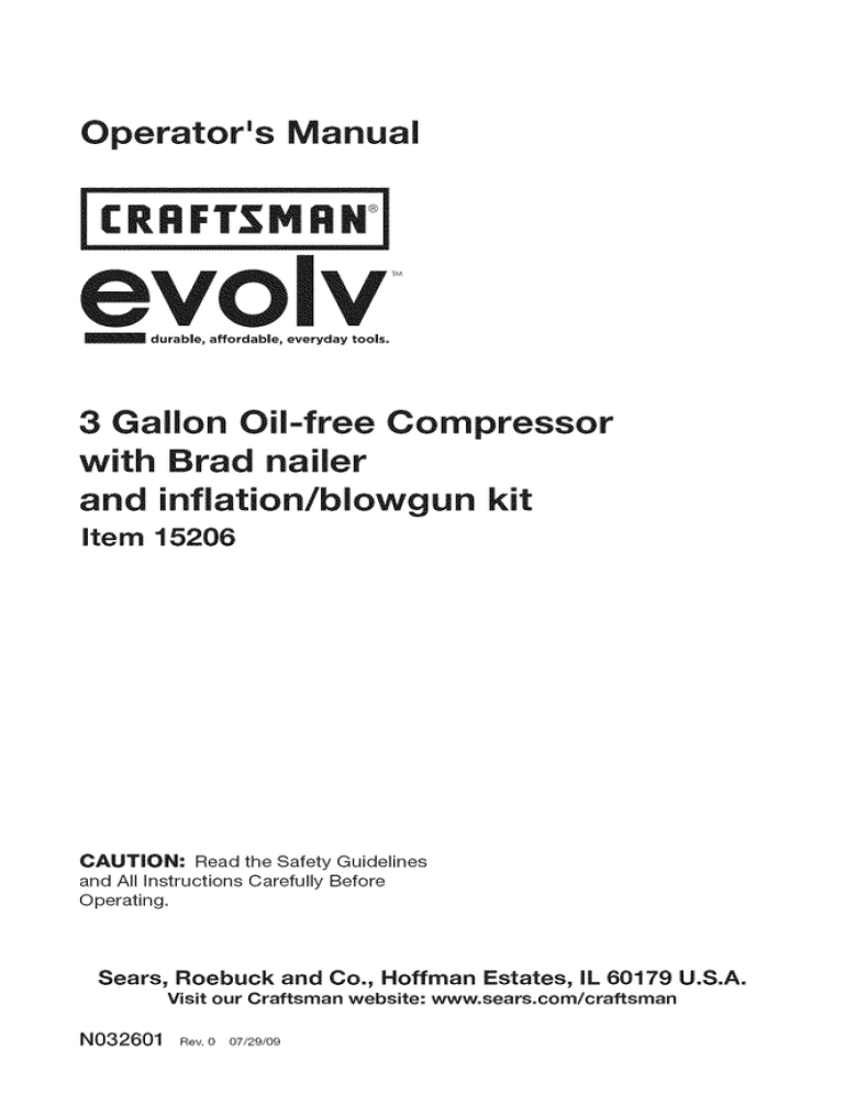 Craftsman evolv 172.740100 User manual | Manualzz