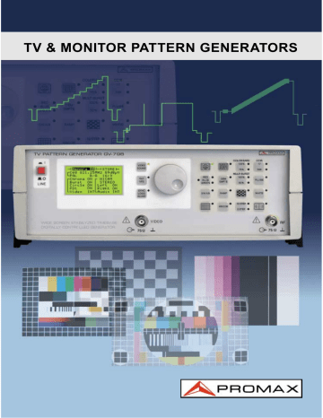 Promax | GV-698 | User manual | TV & MONITOR PATTERN GENERATORS | Manualzz
