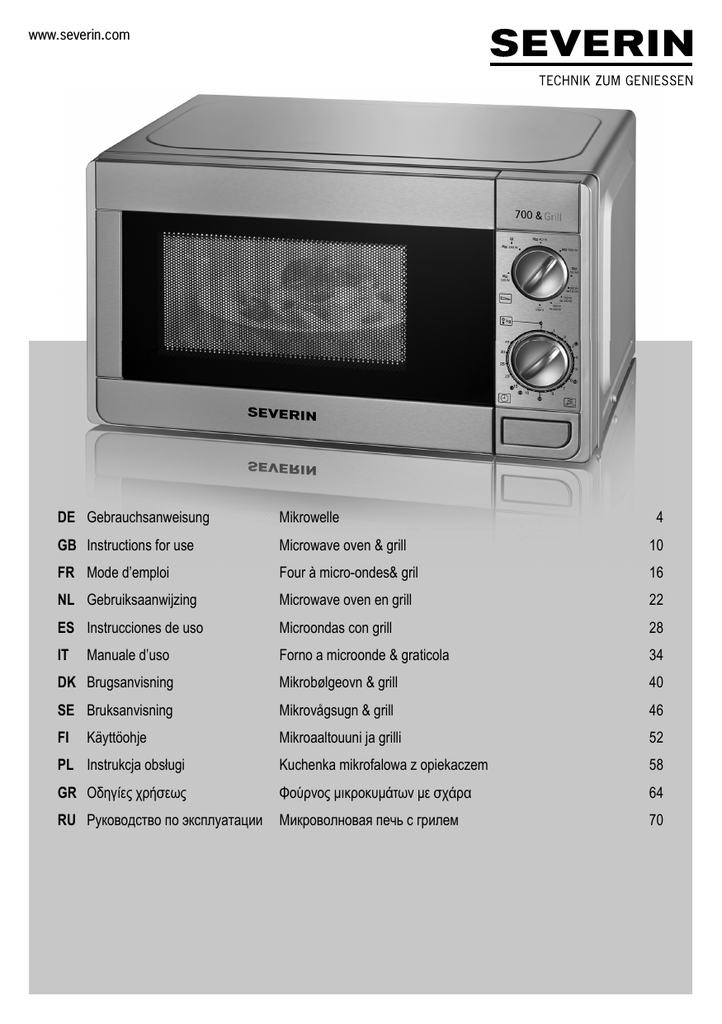 Essentials C17MW14 Compact 17L 700W Microonde Manuale di controllo forno 