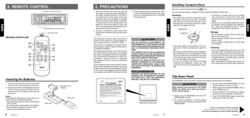 Clarion | User manual | RDX655Dz-2 | Manualzz