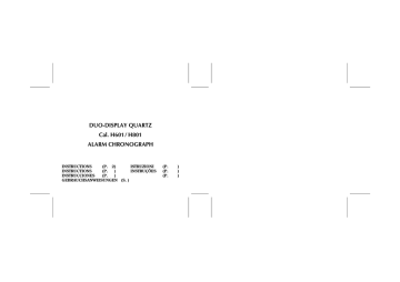 seiko h601 manual