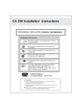 Code Alarm CA- 550 Installation manual