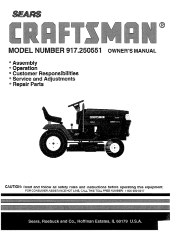 Craftsman 917.250551 Owner's Manual | Manualzz