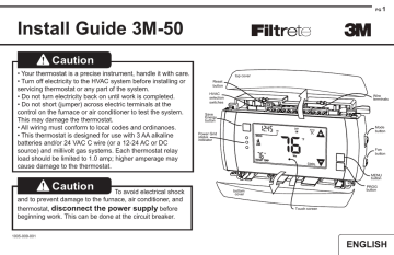 Radio Thermostat CT101 Install guide | Manualzz