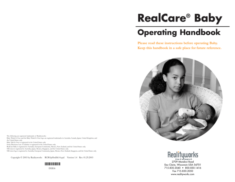 Real Care Baby IIplus Troubleshooting guide Manualzz