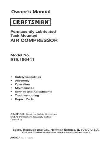 Craftsman 919.166441 Owner's Manual | Manualzz