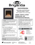 Brigantia 240DVRS25N Installation, Operation and Maintenance Manual