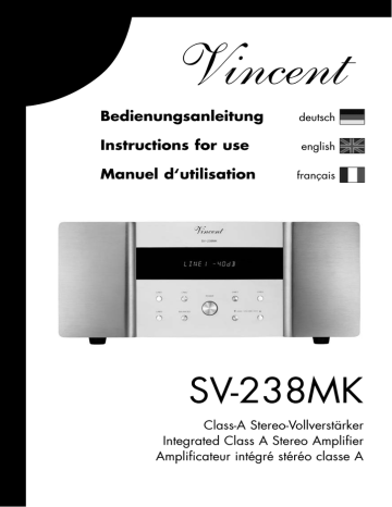 VINCENT SV-238MK Specifications | Manualzz