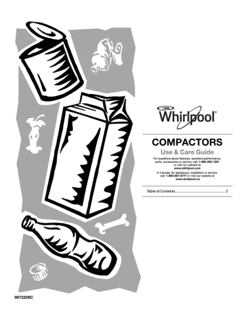Whirlpool Compactors Use & care guide | Manualzz