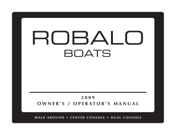 User manual | Robalo 305 Operator`s manual | Manualzz