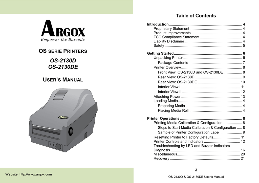 argox barcode printer software