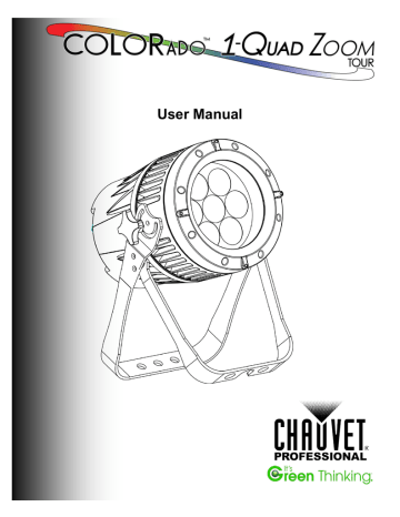 Chauvet COLORado 1 tour User manual | Manualzz
