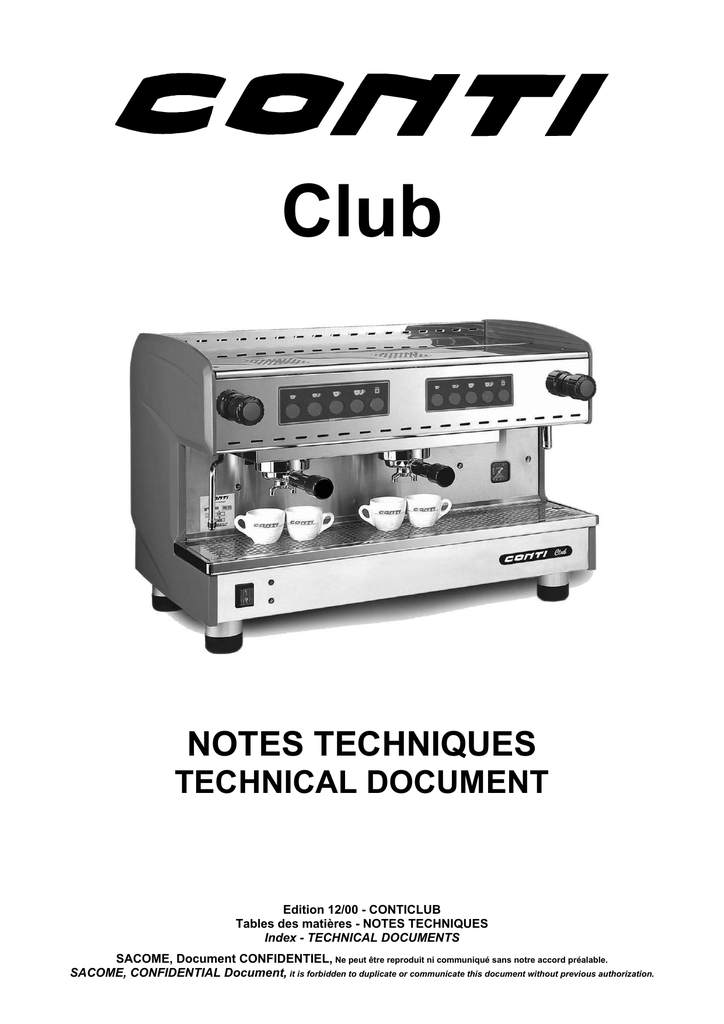 Conti Club Operating instructions | Manualzz