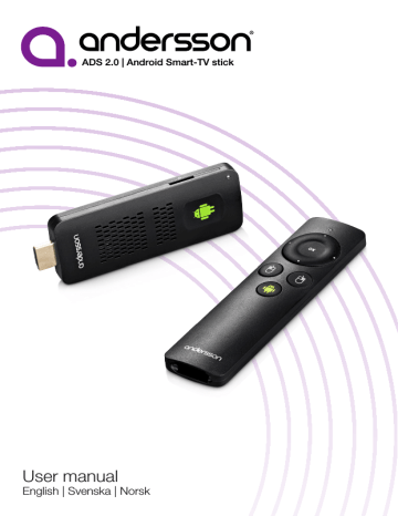 Andersson Android Smart-TV stick User manual | Manualzz