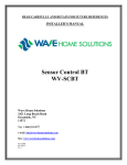 Wave Home Solutions WV-SCBT Sensor Control Installer's Manual