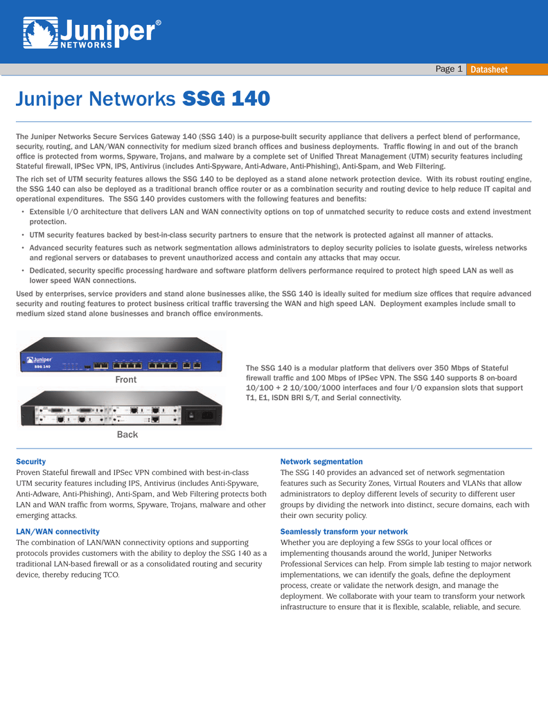 Ssg 140 Datasheet Manualzz