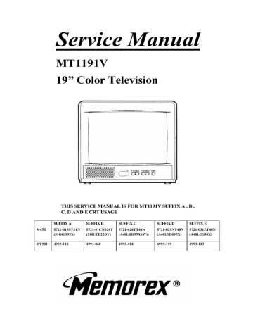 Memorex MT1191V Service manual | Manualzz