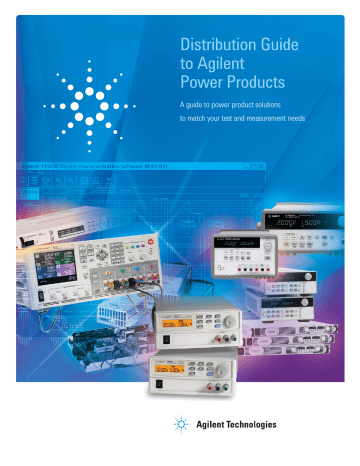 Agilent Technologies | 6628A | User Manual | Guide To Agilent Power ...