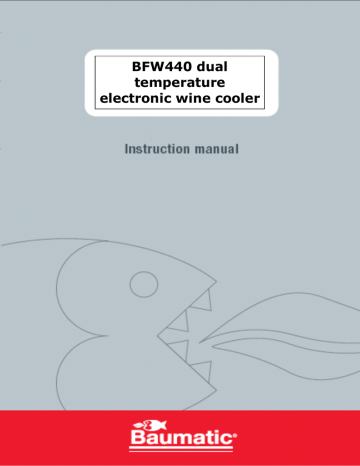 Baumatic BWTE42 User manual | Manualzz