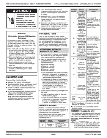 Maytag MVWB850WQ2 Troubleshooting guide | Manualzz