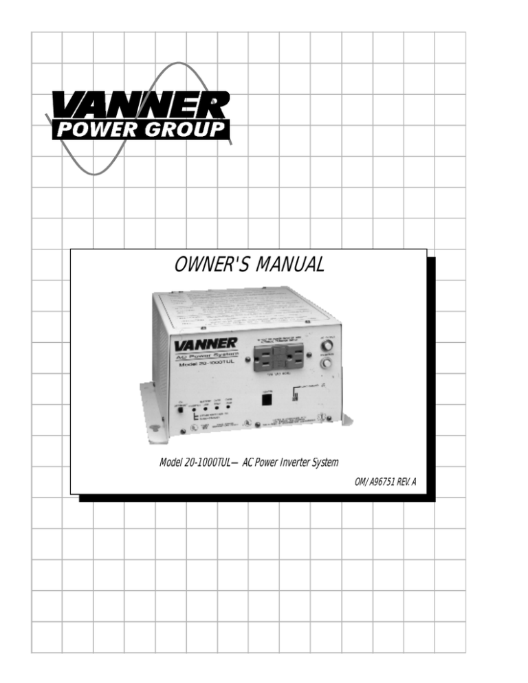 Vanner Series 20 1000t Remote Plug Wiring Diagram