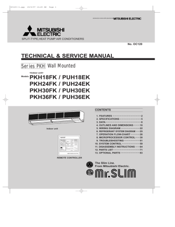 Mitsubishi Mr. Slim NH33NBD Service manual | Manualzz