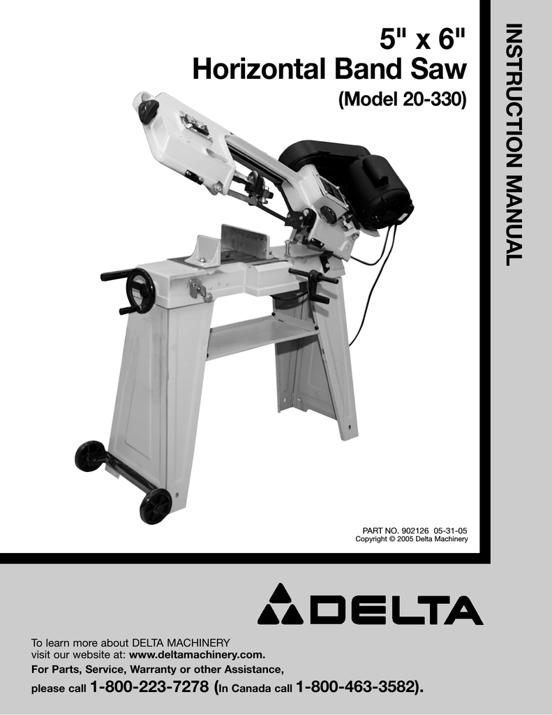 Delta 20 330 Instruction Manual Manualzz Com