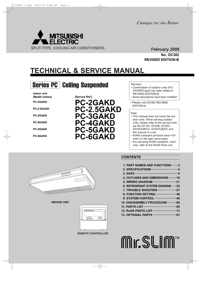 service for mitsubishi mr slim