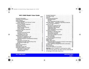 software for motorola mcs 2000