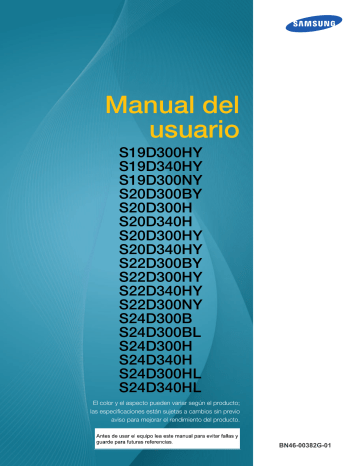 Samsung | S20D340H | Manual de usuario | Manual del usuario | Manualzz