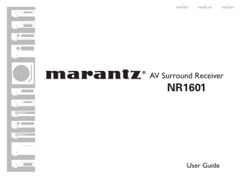 Marantz NR1601 Manuel du propriétaire | Manualzz