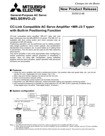 Servo Amplifier Mr J3 T Type Manualzz