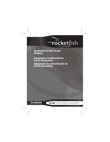 Utilisation de l'adaptateur d'alimentation. RocketFish RF-PRACDC | Manualzz