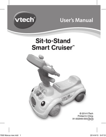 VTech Sit-to-Stand Smart Cruiser User`s 