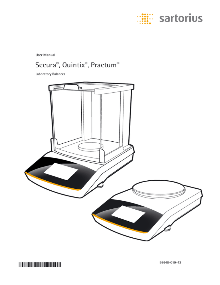 Sartorius Practum User manual Manualzz