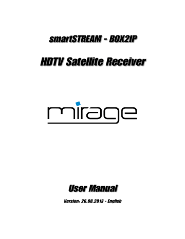 Mirage HDTF User manual | Manualzz