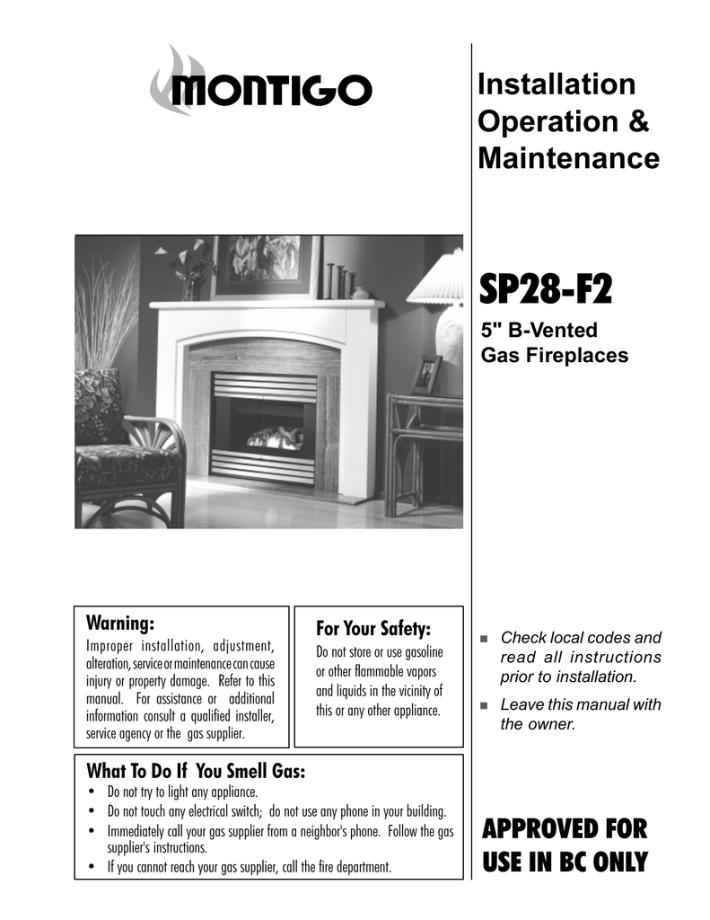 montigo fireplace manual