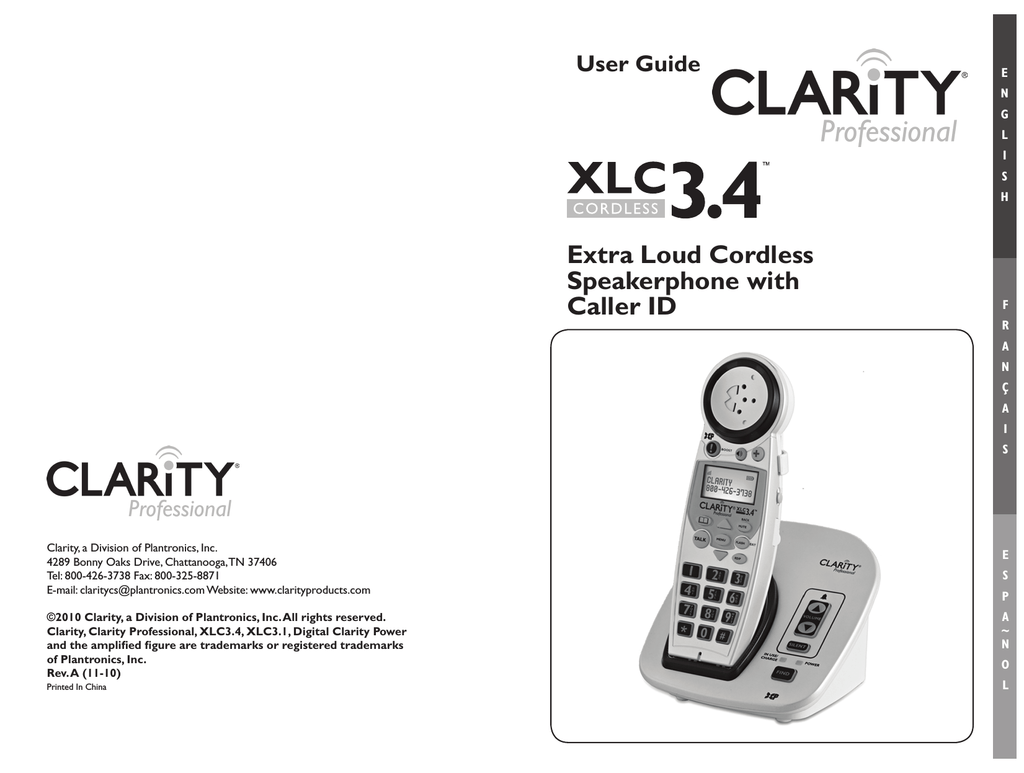 Clarity XLC3.4 User guide Manualzz