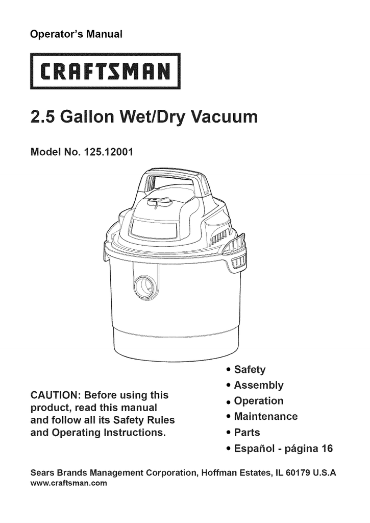 Shop Vac Manual Mac