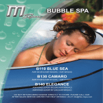 M Spa Bubble Spa User Manual - Blue Sea B110, Camaro B130, Elegance B140
