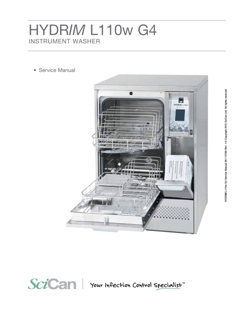 Scican Hydrim L110w Service Manual Manualzz