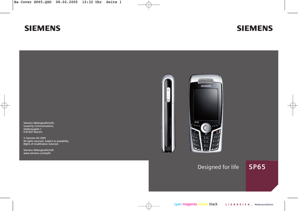 Siemens Sp65 User Guide Manualzz