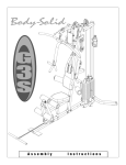 Body-Solid G3S Selectorized Home Gym Assembly Instructions
