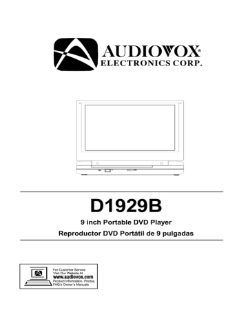 Audiovox D1929B User Manual | Manualzz