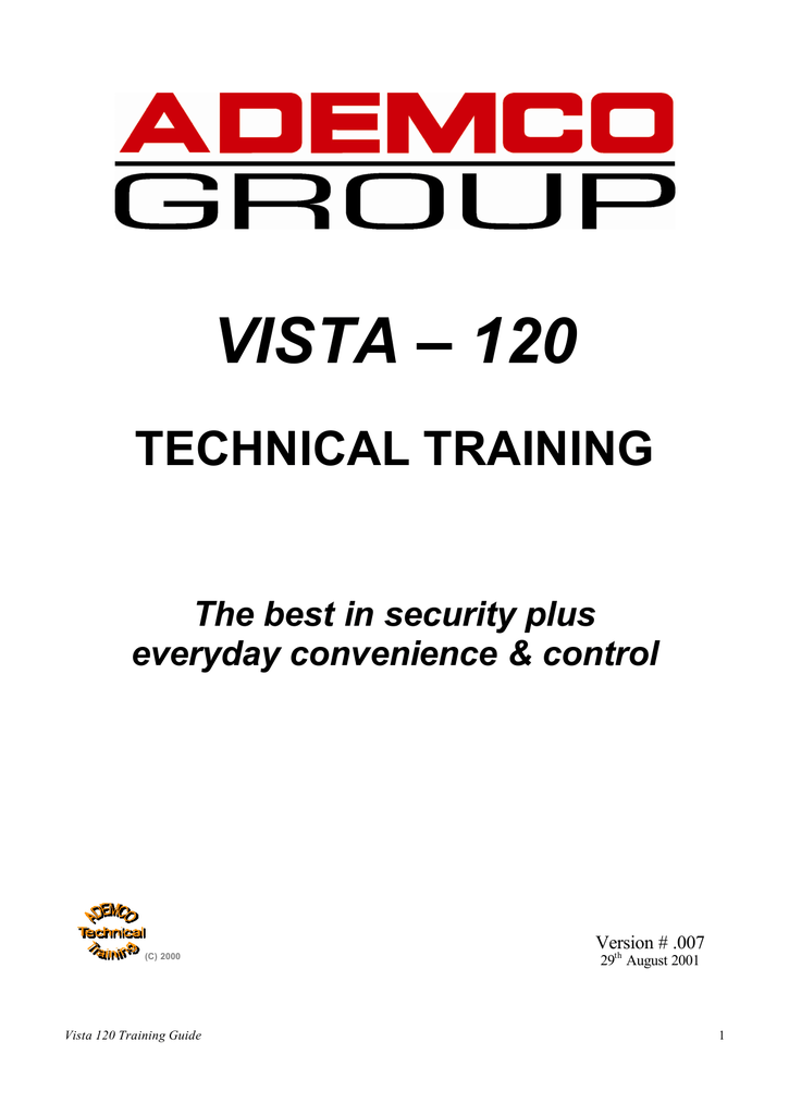Ademco Vista 120 Setup Guide Manualzz