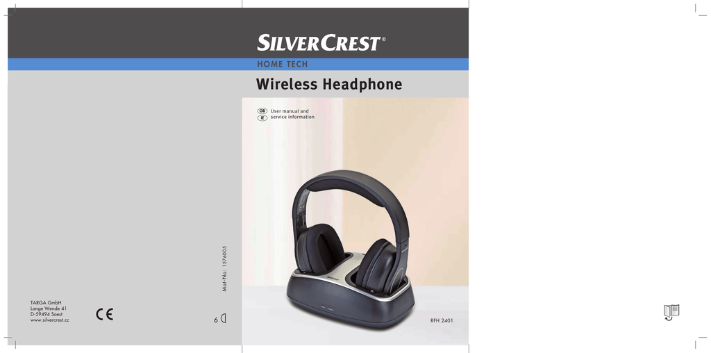 Silvercrest wireless headphones manual user