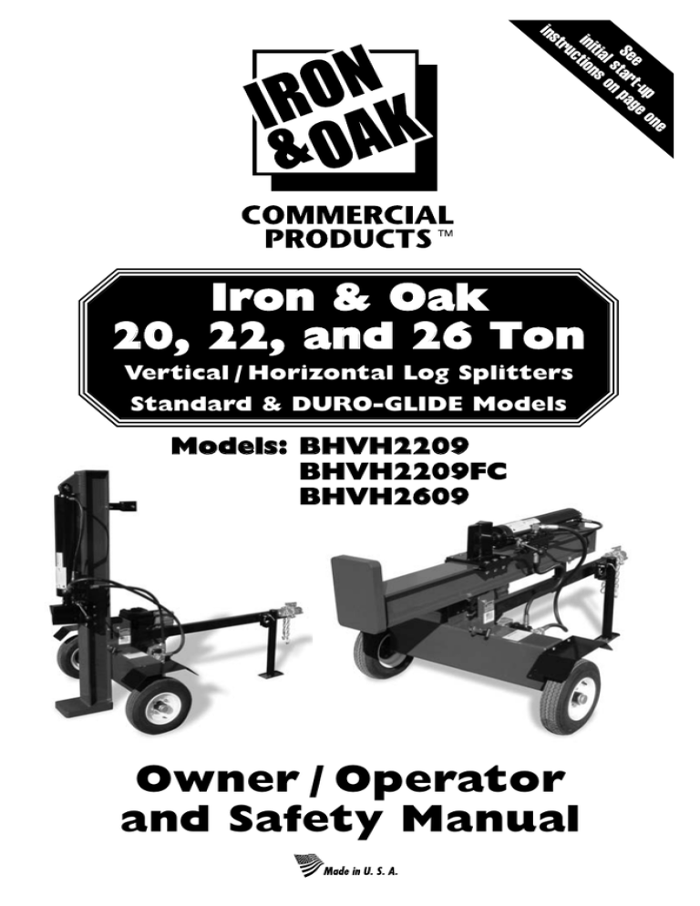Ariens 22Ton Log Splitter Specifications Manualzz
